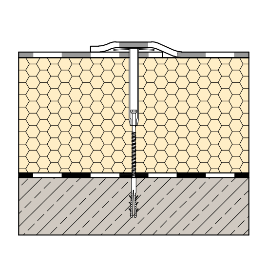 Podłoże betonowe, termoizolacja z płyt PIR, dachy do 200 m²
